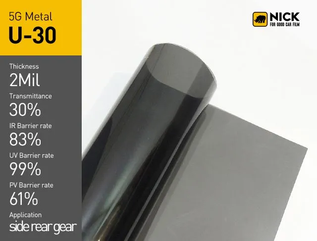 فیلم رنگی شیشه ماشین فلزی NICK