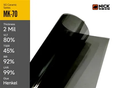 فیلم رنگی سرامیکی ممتاز و فیلم پنجره برای اتومبیل ها برای محافظت بهینه